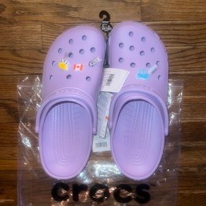 Lavander Crocs unisex men size 11